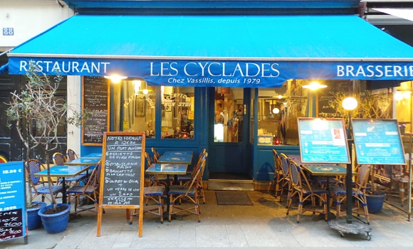 Restaurant Grec  Paris Les Cyclades | La brasserie Grecque de Monsieur Vassilis
