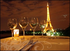 Photo restaurant paris Le Caf� de l'Homme - Vue sur la tour Eiffel