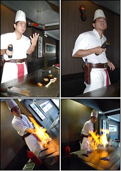 Photo restaurant paris Au Comptoir Nippon - Le chef fait son show