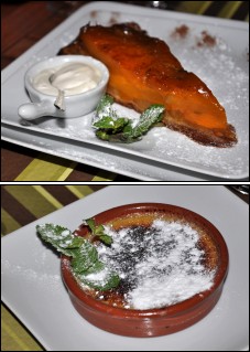 Photo restaurant paris Histoire de... - Tarte tatin aux mangues et crème brulée à la verveine