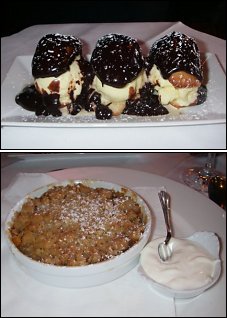 Photo restaurant paris La Place Royale - Madeleines fa�on profiteroles et�crumble aux poires