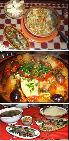 Photo restaurant paris L'Oasis - Couscous vapeur et Tagine de poisson